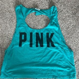 PINK Victoria's Secret Turquoise Muscle Tee